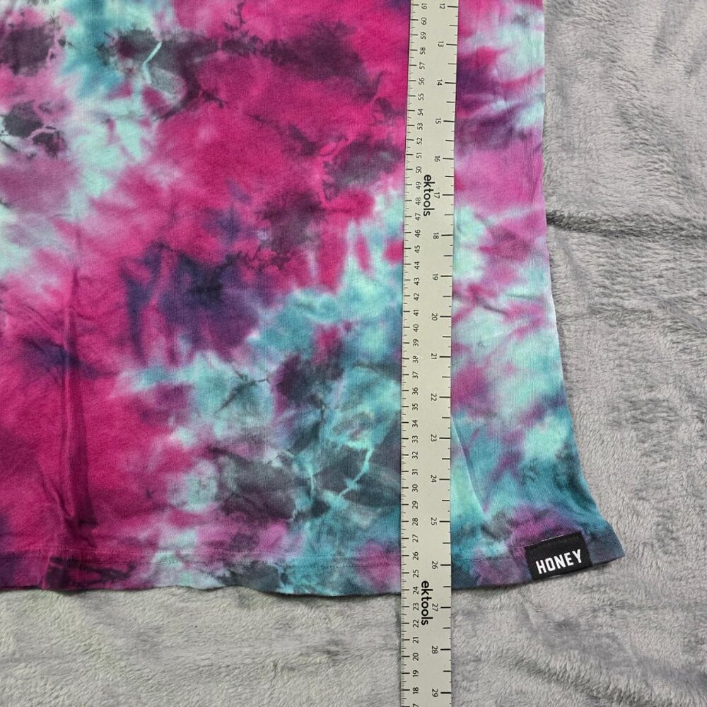 Tie Dye Honey Graphic Tee Small Y2K Festival Streetwear - Picture 7 of 9